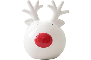 Porcelain Christmas Deer Figurine: A Festive Touch for Your Holiday Decor