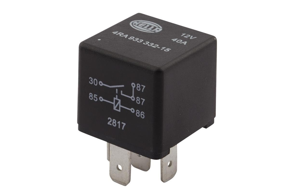 Hella Minirelais Schließer 12 V – 5-polig, Doppelausgang, ohne Halter