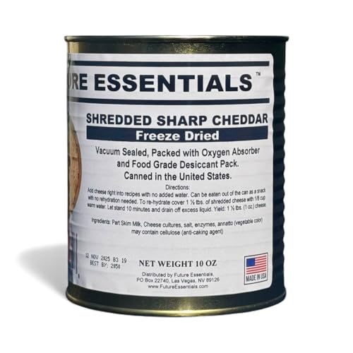 Future Essentials Freeze-Dried Shredded Cheddar, 10 oz