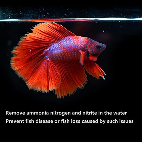Image of IOAOI PuriResin Aquarium Filter Media, Organic Filtration Resin, for Freshwater and Saltwater Fish Tank, Removes Driftwood Tannins, 100 ml