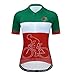 Cycling Jersey Women Bike Top Zipper Female Cycle Shirt Pockets Bicycle Clothing Lady Riding MTB Mountain Road Cyclist Biking Uniform Bicycing Outfits Short Sleeve Summer Mexico Red M