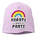 Produktbild Herzen Nicht Teile Pansexual LGBT Pride Herren-Tagesmütze mit Fester Strickmütze, die Sich perfekt an Ihren Kopf anpasst Dehnbar & Weich Schwarz (Einheitsgröße)