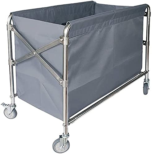Kuchnia Ruchome Wózki Szare Medyczne Składane X-Cart Z Kółkami Basket Trolley Heavy Duty Pranie Heat Dla Hotel Metal Lniana Sorter Do Szpitala Do Domu