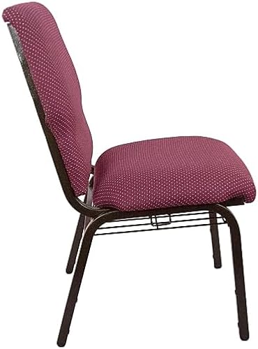 Miniatura 10 de Flash Furniture Advantage Black Marble Discount Church Chair - 21 in. Wide