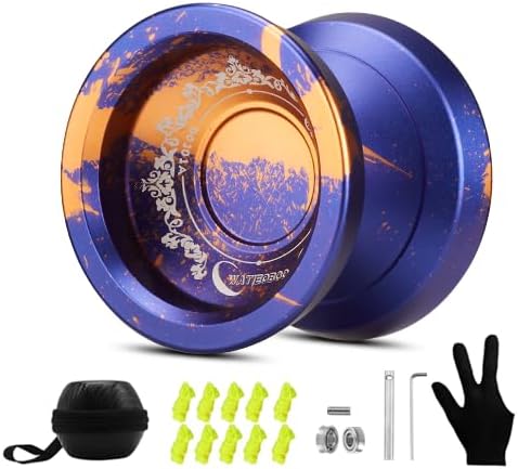 Miniatura 7 de WATIEOBOO Yoyo Yoyo profesional de trucos para niños principiantes Yoyo que no responde para adultos jugadores intermedios avanzados con rodamiento