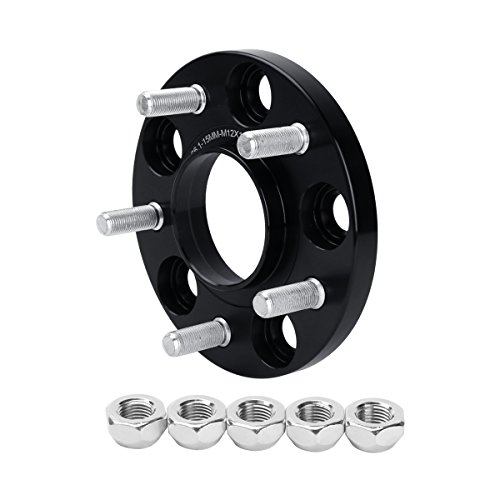 Dynofit 15Mm 5X4.5 Wheel Spacers For 300Zx 350Z 370Z Altima Leopard G35 G37 Fx35 S14 And More, 2Pcs 5X114.3 Hubcentric Forged Wheels Spacer 66.1Mm Hub Bore M12X1.25 For 5 Lug Rims #TOP3