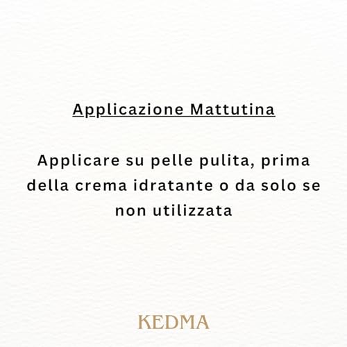 Kedma - Siero Giorno Elixir Arricchito Con Acido Ialuronico E Vitamine A & E - Idratante E Rassodante - 30G - 8