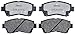 ACDelco 17D697C Professional Ceramic Front Disc Brake Pad Set