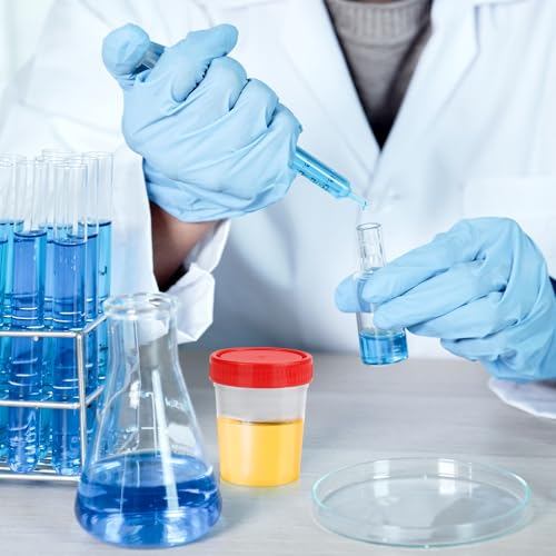 Urinbecher mit Schraubdeckel, 25 Stück 120 ml Probenbecher, Urinprobenbecher, Probenbehälter, Urin Behälter für Basteln, Medizin, Urinproben