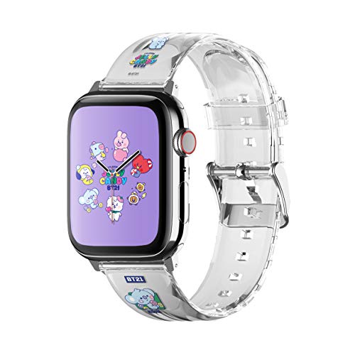 elago BT21 Band Compatible with Apple Watch Band 42mm 44mm 45mm compatible with iWatch Series 7/6/SE/5/4/3/2/1, Soft Protective Strap [Official Merchandise](KOYA)