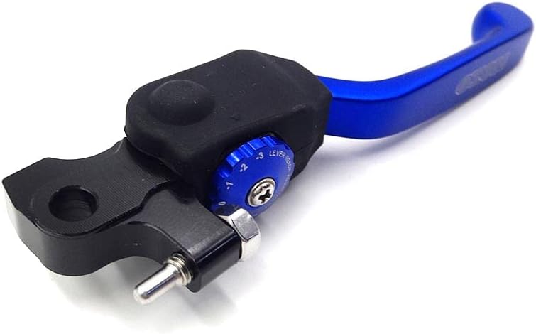 Motorcycle Foldable Adjustable Brake Lever, Universal Aluminium Alloy Brake Handle for CRF RMZ YZF SX SSR KAYO T6 T4 K6 NC250 CB250 Dirt Bike Parts (Blue)