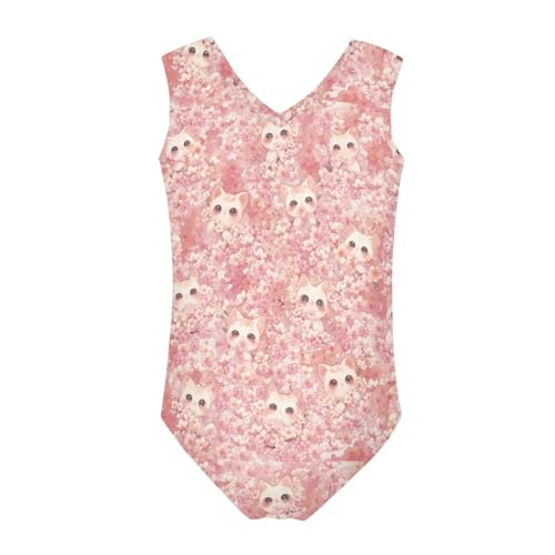 Image of Swimsuits for Girls 3-14 Summer Kids Bathing Suits Gymnastics Leotards One Piece Swimwear