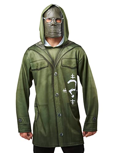 Batman Movie Costume Top and Mask for Men: The Riddler