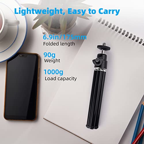 Mini Tripod for Webcam and Phone, 12.4 inch Metal Extendable Webcam Stand with Phone Holder, Small Tripod for Desk by TIGAYAN - Used condition - Image 6