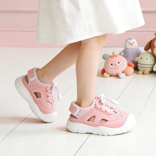 Image of BMCiTYBM Baby Boy Girl Closed Toe Summer Toddler Sandals Lightweight Shoes Infant Non-Slip First Walking Sneakers 6 9 12 18 24 Months 2-3 Years