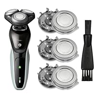 Ersatz-Scherköpfe für Philips Serie 1000, 2000, 3000 elektrische Rasierklingen für Philips mit Reinigungsbürste, Edelstahl-Schneidkopf für AT8XX/AT7XX/PT8XX/PT7XX