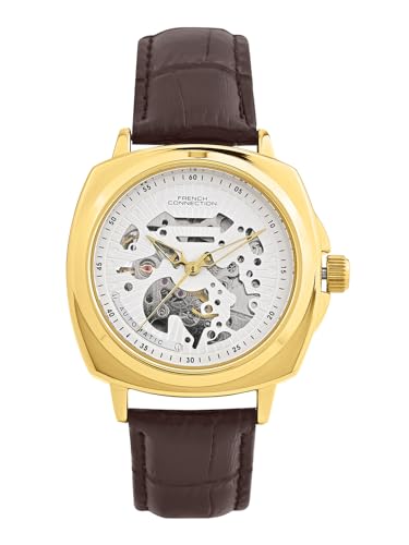 French Connection Silver Skeleton Dial | Automatic Watch for Men's | FCA03-7