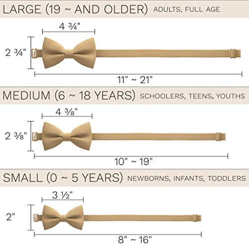 Image of Bow Tie House Mens Bowties Pre-tied Shape Clip on Bowtie Solid Men Formal Wear for kids, baby boys, toddler any age bow ties