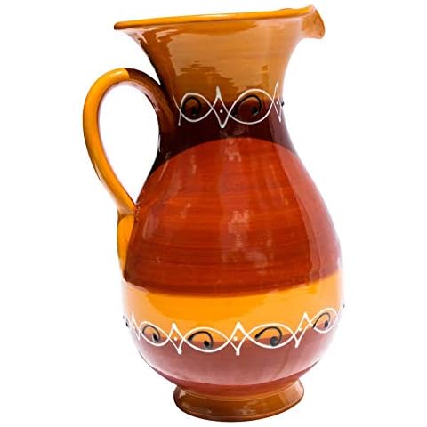 Cactus Canyon Ceramics Spanish Terracotta 2 Quart Pitcher - Spanish Sunset Cover