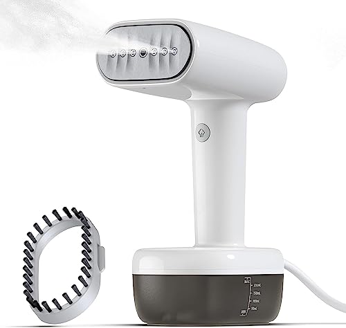 Homuserr Handheld Clothes Steamer, 1800W Powerful Steamer Clothing 15s Fast Heat-up Garment Steamer, Leak-Proof Travel Steamer for Clothes with 30g/min Steam Flow, Portable Steamer 260ML Water Tank