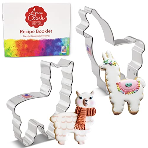 Ann Clark Cookie Cutters Llama and Alpaca Cookie Cutters 2-Pc. Set Made in USA