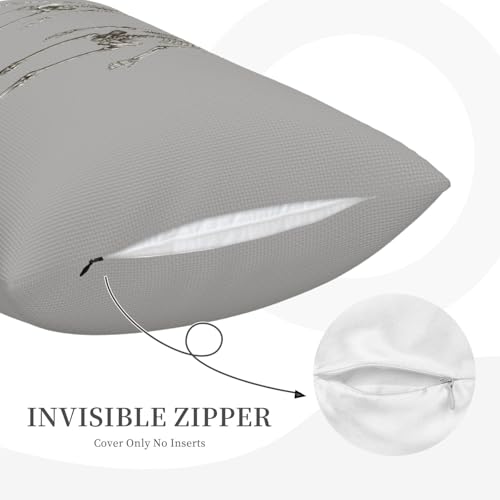 Housse de coussin imitation lin squelette humain de qualite pour canape - 6