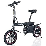  Windgoo B20 Bici Elettrica Pieghevole 14“ città pendolare Bicicletta Elettrica per adulto/adolescente E-bike 250W, Max velocità 25km/h