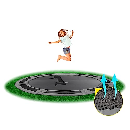 CAPITAL PLAY Inground Trampoline Round | Unique Airflow...