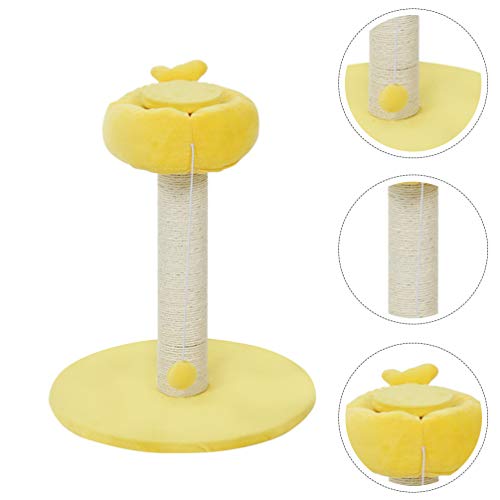 Balacoo – Haste de raspagem de gato e arranhador de garra, mastro de sisal, brinquedo de arranhar, b