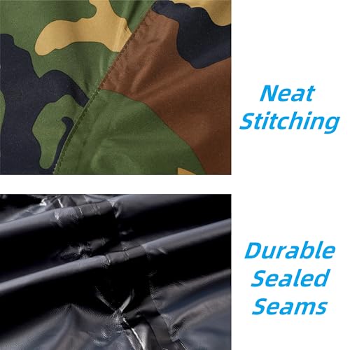 Image of Rain Suit, Rain Gear for Men Waterproof, Camo Rain Jacket, Lightweight Rain Coat