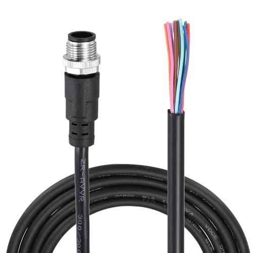 Image of sourcing map M12 12 Pin Straight Male Aviation Connector Cable, 9.8ft Waterproof IP67 Aviation Sensor Electrical Cable