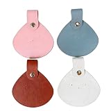 ARYIMYDP 4 Pezzi Protezione Nasale Solare, Cuscinetti in Pelle Morbida, Antiscivolo, 4 Colori: Bianco, Rosa, Azzurro, Marrone