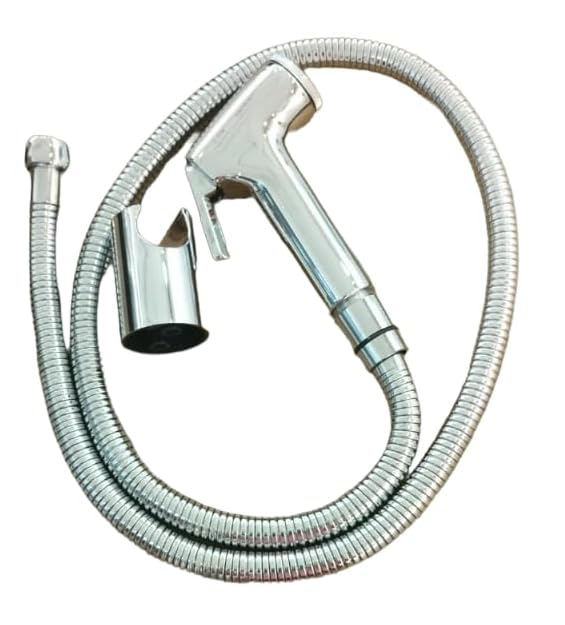 Sanijet Stylish Bathroom Croma CP Health Faucet Head/Toilet Sink High Flow, Jet Spray Wash with SS 201 Hose 1Mtr with Hook (Combo Set) (B0CKTG637S) Amazon Price History, Amazon Price Tracker