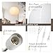Fivemengo Paper Lantern Lamp Plug in Hanging Lamp 23.6in White Rice Paper Pendant Light with 19.7FT Cord Large Globe Japanese Japandi Wabi Sabi Chandelier for Dining Living Room Bedroom Office 1 Pack
