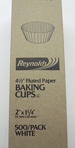 500 Pcs - White Paper Cupcake Cup Liners - Standard Size #TOP27