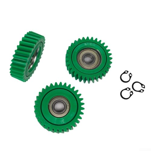 3 engranajes sesgados de nailon para motores de bicicleta eléctrica de 500 W/750 W, incluye 608 rodamientos y opciones de engranaje 31T/35T (31T)