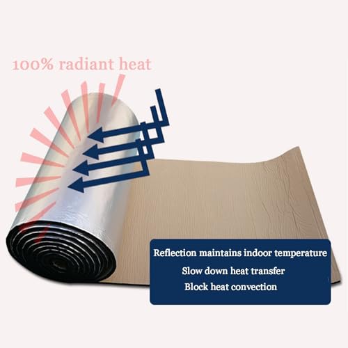 Aislante térmico para furgoneta camper y maletero con espuma reflectante autoadhesiva 8m² 2