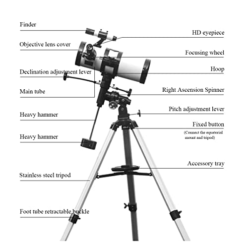 Telescopio Astronómico para Niños y Principiantes 114mm Apertura miniatura 4