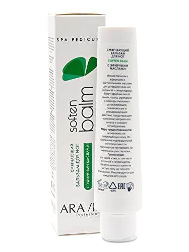 Vista 2 de ARAVIA Bálsamo suave para pies con aceites esenciales, 3.4 fl oz, 3.4 fl oz