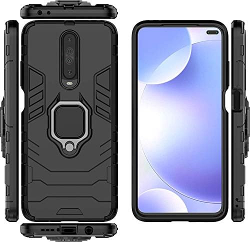 Image of MoreFit Dazzle Compatible with Xiaomi Poco X2, Hybrid Shockproof Bumper Defender Cover, Kick Stand Hybrid Desk Stand for Xiaomi Poco X2 - Robot