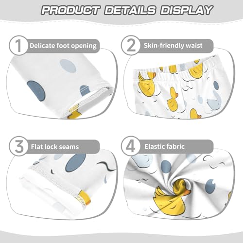 Toddler Girls Leggings Printed Yoga Pants Leggings Yellow Duck Blue Ball for Kids3