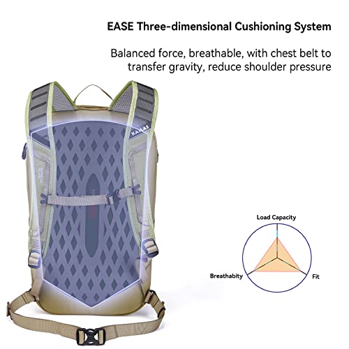 Kailas Adventure 22L Small Hiking Backpack Lightweight With 3D Cushion System Daypack For Women Men Outdoor Day Backpacking Camping Trip Travelling Bag Ultralight Waterproof Sport Yellow #TOP3