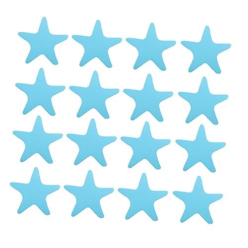 PERSELOSO 40 Piezas Cinta Antideslizante Prueba apretones prevenir calcomanías baño Pegatinas Pegatina Antideslizante para bañera Etiqueta engomada de la bañera peva Sky-Blue