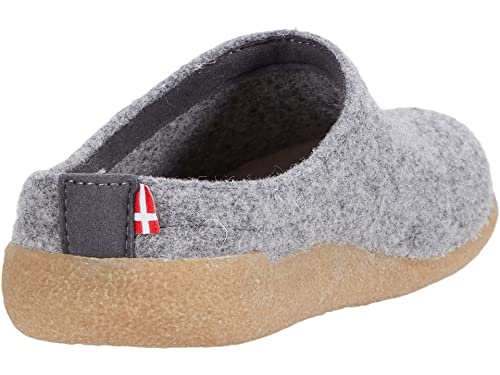 Sanita Lodge Slide Slipper Clogs Unisex - Removable Footbed, Made Of Natural Wool Slip On Mules - Slate, Women's 13.5-14 / Men's 10.5-11 #TOP4