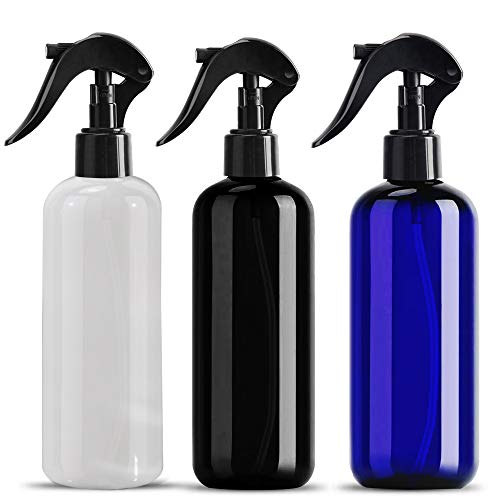 Plastic Spray Bottles, Safe and Reliable 500 ml Spraying Bottle, Commercial Household Empty Water Sprayer Cleaning Solutions For Home, Health, Beauty, Kitchen, Bathroom, Garden(3Pack, 3 Colors, 16 Oz)