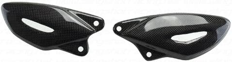 2007 2008 2009 2010 2011 2012 Triumph Street Triple 675 / R Carbon Fiber Fibre Heel Foot Guard Plate Sheild Protectors