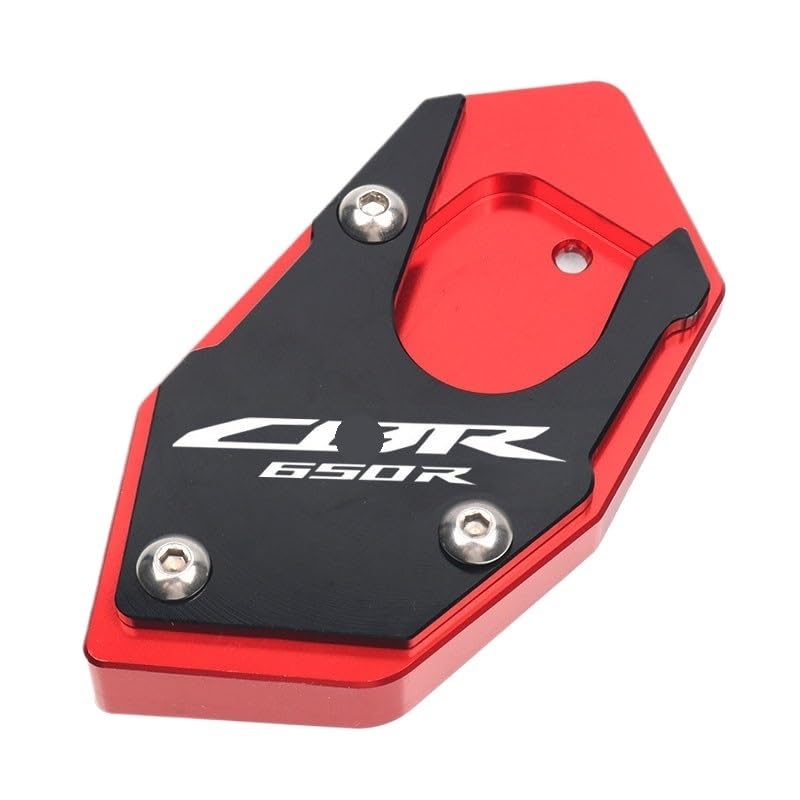 Plaque support latérale moto pour béquiller sur herbe et gravier CB650R CBR650R