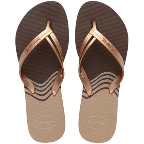 Havaianas Girl's Flip-Flop, Dark Brown, 33/34 EU