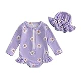 Costume da Bagno Bimba Costume Intero Bambina Costumi da Bagno Bambina Bikini Bambina Brasiliana Abbigliamento Bambina Estivo Neonata Bikini Bambina Mare (Viola, 12-18 Months)