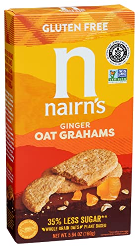 Nairn's Gluten Free Stem Ginger Oat Grahams, 5.64Oz #TOP4